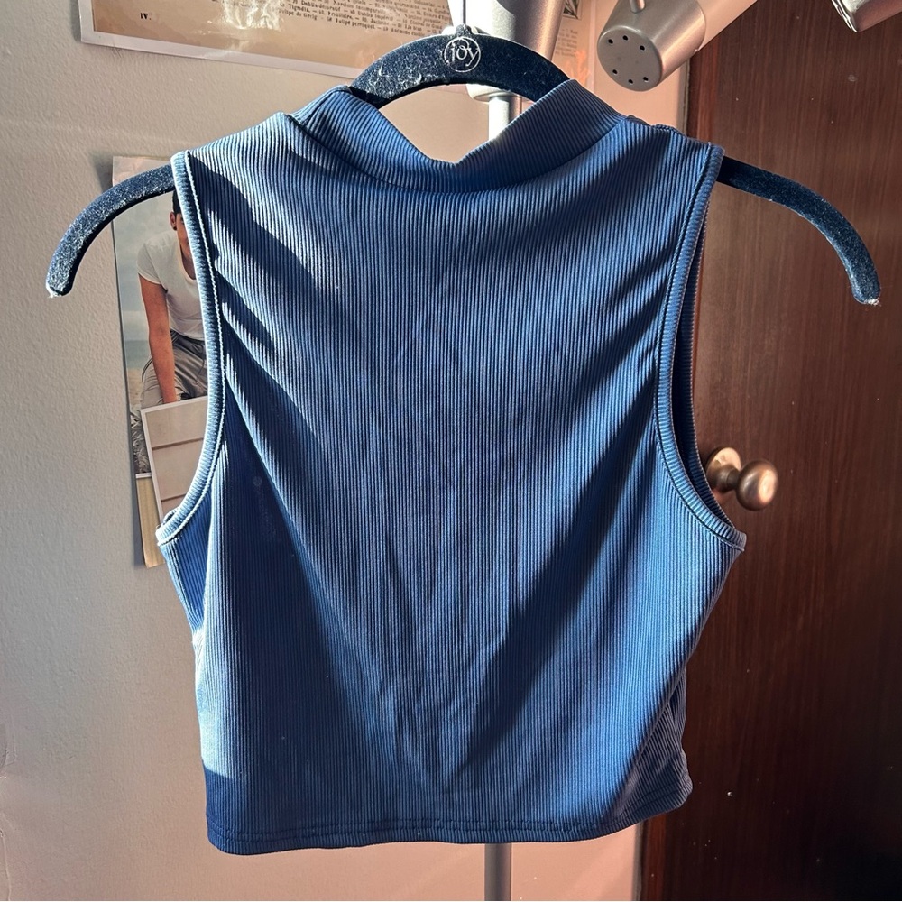 Mock neck tank